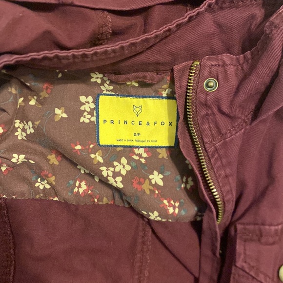 Size small burgundy coat. Like new , only worn twice. - Picture 2 of 3
